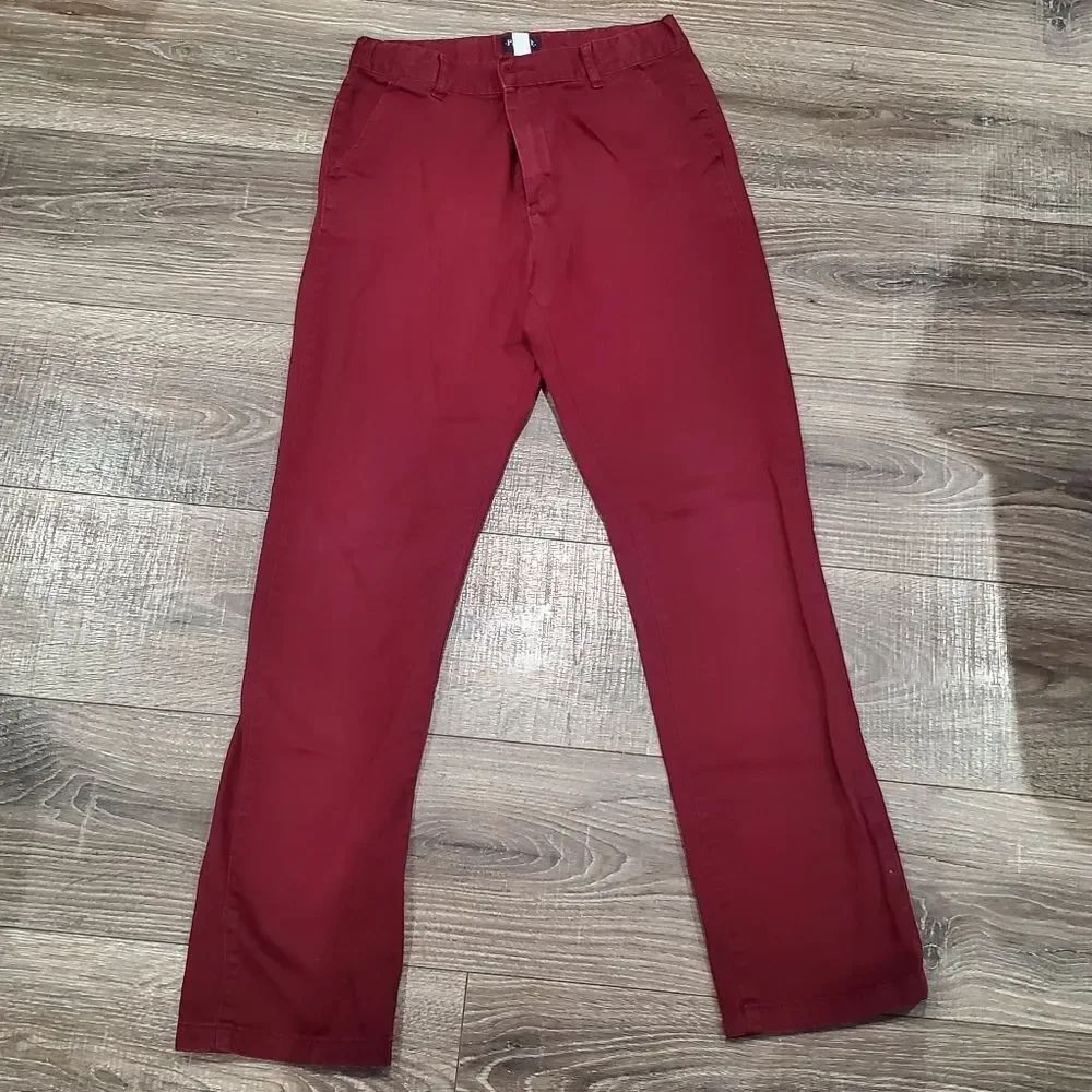 Boys PLACE Burgundy Chinos Size 16